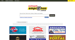 Desktop Screenshot of martinopolisempresas.com.br